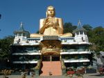 Golden buddha in Dambulla